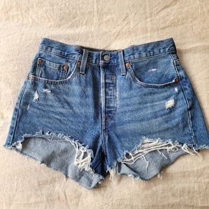 Levi's high waisted 501 denim short size 27